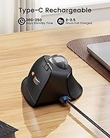 ProtoArc EM05 NL Vertical Wireless Trackball Mouse — image 7