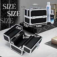 Frenessa Makeup Train Case Black — image 4
