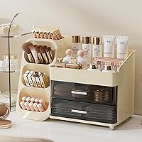 Aveniee Makeup Organizer with Drawers - Cream White — image 8