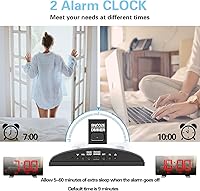 ThreeH H-AC55Red Radio Digital Clock — image 7