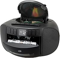 GPX BCA209B Portable Boombox with CD and Cassette Player — image 2