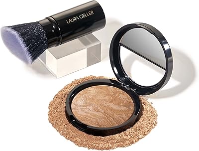 Laura Geller Baked Balance-n-Brighten Foundation with Kabuki Brush, Porcelain