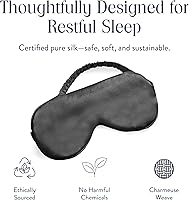 Brooklinen Silk Eye Mask – Carbon Grey — image 3