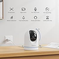 Cinnado D1 2K Indoor Security Camera — image 2