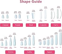 LOVFUL Press on Nails with Lovkashi Flower Design | Square 1.0 in | H65-L — image 6