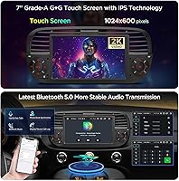 XTRONS PXS7250FBL Android 14 Car Stereo for Fiat 500 (2007-2015) — image 7