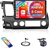 Rimoody Car Stereo AA9093CE for Honda Civic 2006-2011, 10.1″ Touchscreen, 6GB+128GB, Wireless Carplay, GPS, Bluetooth — image 1