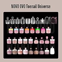 NOVO OVO Halloween Black French Tip Toe Nail Tips, Berry Pink — image 7