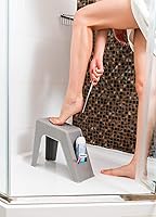 Demi's Home Shower Foot Rest - Grey — image 4