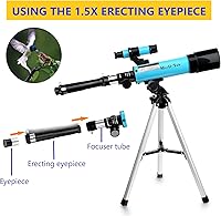 MaxUSee F360X50 Refractor Telescope for Kids and Astronomy Beginners — image 5