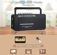 SEMIER Boombox MP3 Conversion Cassette Tape Player Recorder — image 3