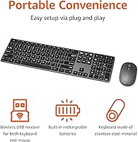 Amazon Basics Ultra Premium Wireless Keyboard and Mouse Combo — image 2