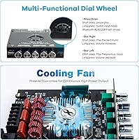 Hosyond TDA7498E Bluetooth Amplifier Board 160W×2+220W Subwoofer 2.1 Channel — image 4