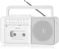 FIOLEES TD-816 Rechargeable Cassette Tape Player Boombox with Bluetooth — image 1