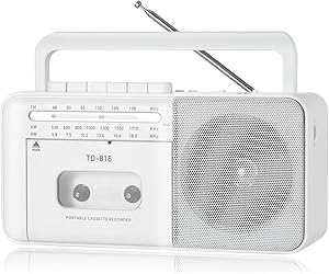 FIOLEES TD-816 Rechargeable Cassette Tape Player Boombox with Bluetooth Review