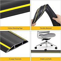 DGSL 20 Ft Heavy Duty Floor Cord Cover Cable Protector — image 3