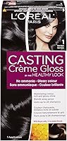 L'Oreal Healthy Look Creme Gloss Hair Color, 1 Rich Black/Double Espresso — image 1