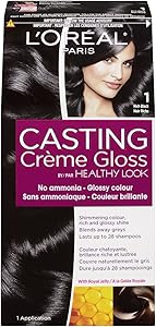 L'Oreal Healthy Look Creme Gloss Hair Color, 1 Rich Black/Double Espresso
