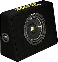 Kicker TCWC104 CompC 10″ Subwoofer in Thin Profile Enclosure 4-Ohm — image 1