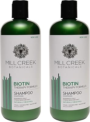 Mill Creek Biotin Shampoo 14oz (Two Pack)