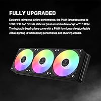 GAMDIAS Aura GLV2 360mm AIO Liquid CPU Cooler — image 7