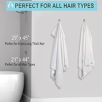 Hair RePear Anti Frizz Cotton Hair Towel Wrap 21″ x 44″ — image 9