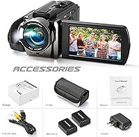 Kimire 1080P Video Camera Camcorder 24MP with 16X Digital Zoom — image 8