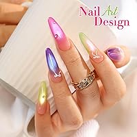 Double Rhythm Gel Nail Polish Set of 6 - Glass Rose Pink Green-T6-48 — image 6