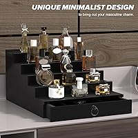 upcessory Cologne Organizer for Men, 5 Tier Black Shelf — image 8