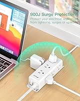 Mifaso Surge Protector Power Strip 9 Outlets 15FT — image 5