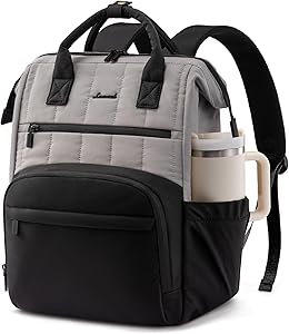 LOVEVOOK Puffer Backpack Purse with 15.6 Inch Laptop Pocket