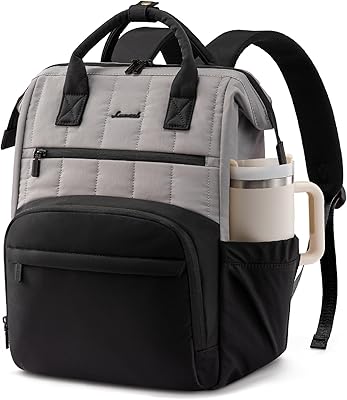 LOVEVOOK Puffer Backpack Purse with 15.6 Inch Laptop Pocket