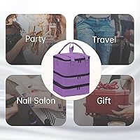 Large Nail Polish Organizer Case - Purple — image 6