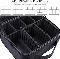 Oewoer Travel Makeup Bag 3 Layers Marble Pattern — image 2