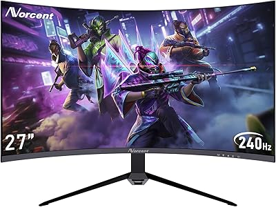 Norcent MN27-F240GC 27-inch FHD Curved Gaming Monitor