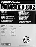 Rockville Punisher 10D2 10″ 5000W Dual 2-Ohm Car Subwoofer — image 9
