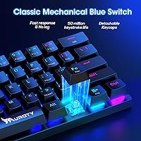 Pauroty 60% Wireless Mechanical Keyboard — image 4