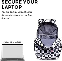 J World New York School Backpack JWS-49 Icon Checkers — image 6