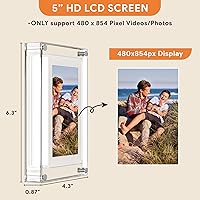 HAKRDRDO 5-Inch Acrylic Video Picture Frame — image 3