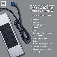 Austere V Series 8-Outlet Surge Protector Power Strip — image 7