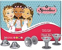 Spoolies Original Heatless Hair Curlers, Silver Edition, 24 Count — image 1