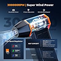 K&F Concept 2025 Magnetic Compressed Air Duster — image 3