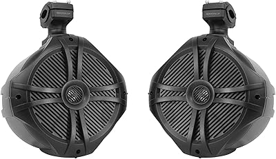 Rockville RWB90B 8″ 300W Marine Wakeboard Tower Speakers