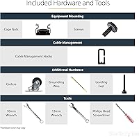 StarTech 4POSTRACK42 42U Mobile Open Frame Server Rack — image 5