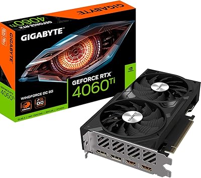 Gigabyte NVIDIA GeForce RTX 4060 Ti WINDFORCE OC 8GB Graphics Card