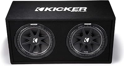 Kicker 43DC122 Dual Comp 12-inch Subwoofer Enclosure 2-Ohm