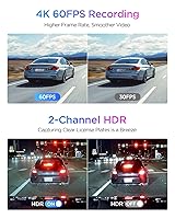 VIOFO A329S 4K 60FPS Dash Cam Front and Rear — image 4