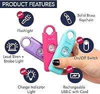 She's Birdie Personal Safety Alarm - Metallic Rose — image 2