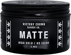 Victory Crown Matte Pomade High Hold & No Shine Hair Styling Wax, 3.4oz Review