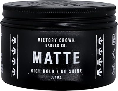Victory Crown Matte Pomade High Hold & No Shine Hair Styling Wax, 3.4oz